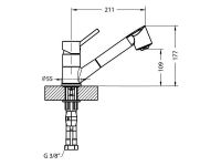 Смеситель для кухни Alveus CLEO-PS ND CHR 1088775 схема 3
