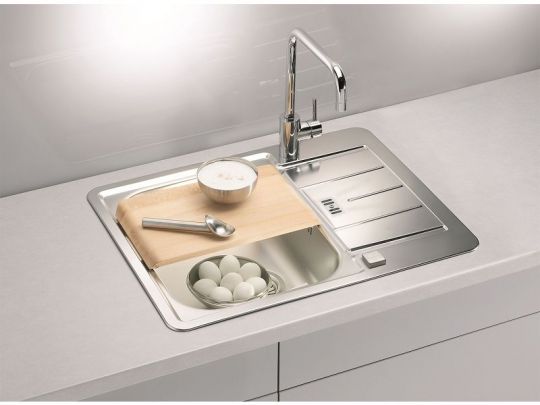 Мойка для кухни Alveus LINE MAXIM 60 SAT-90 в комплекте с сифоном 61х50 см схема 2