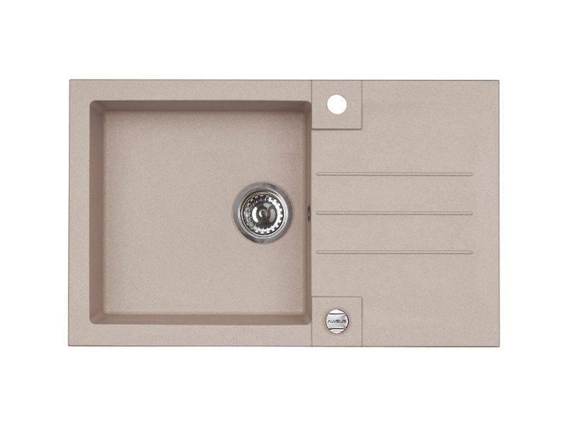 Мойка для кухни Alveus ROCK 130 GRANITAL с сифоном 78х48х18 см