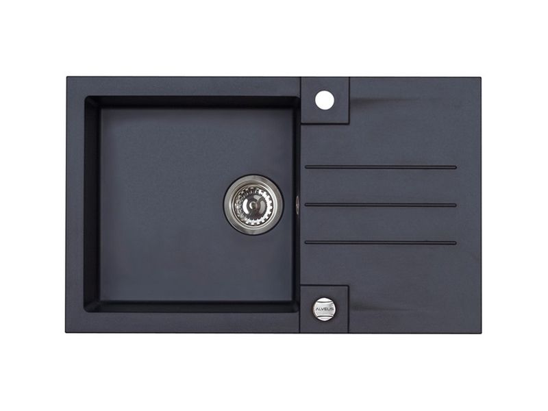 Мойка для кухни Alveus ROCK 130 GRANITAL с сифоном 78х48х18 см ФОТО