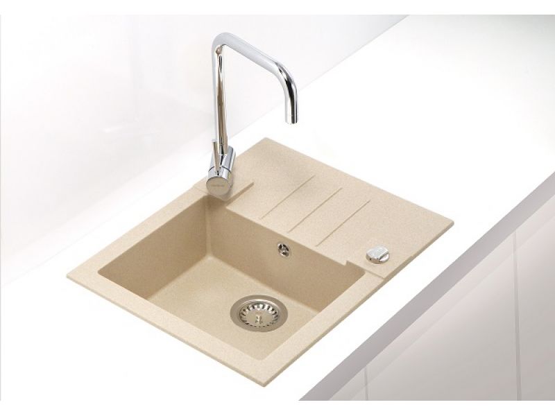 Мойка для кухни Alveus ROCK 30 GRANITAL с сифоном 59,5х47,5х16 см ФОТО