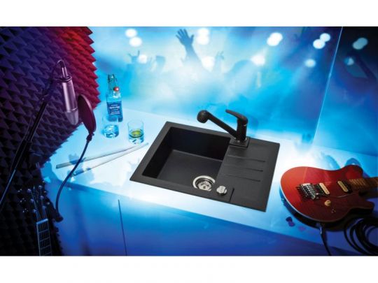 Мойка для кухни Alveus ROCK 30 GRANITAL с сифоном 59,5х47,5х16 см схема 7