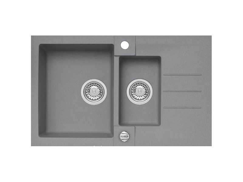 Мойка для кухни Alveus ROCK 70 GRANITAL 1+1/2 с сифоном 78х48х18 см