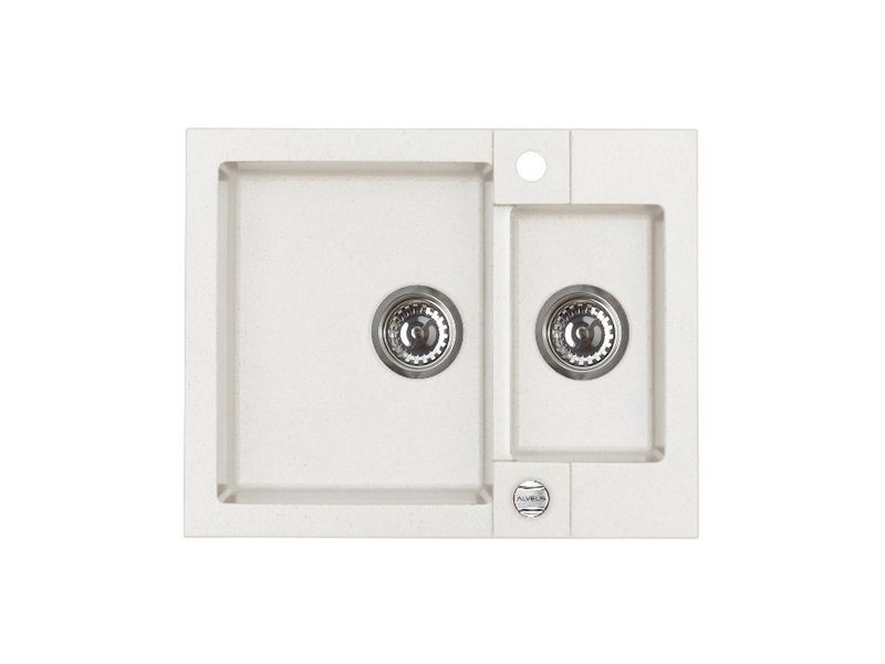 Мойка для кухни Alveus ROCK 80 GRANITAL 1+1/2 с сифоном 59,5х47,5х16 см