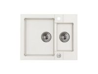 Мойка для кухни Alveus ROCK 80 GRANITAL 1+1/2 с сифоном 59,5х47,5х16 см схема 1