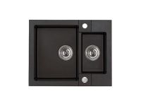 Мойка для кухни Alveus ROCK 80 GRANITAL 1+1/2 с сифоном 59,5х47,5х16 см схема 3