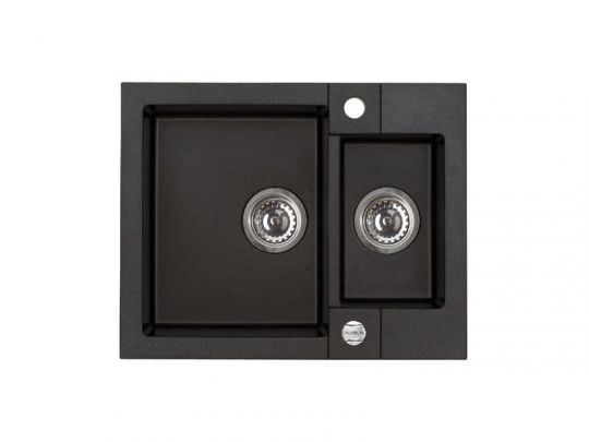 Мойка для кухни Alveus ROCK 80 GRANITAL 1+1/2 с сифоном 59,5х47,5х16 см схема 3