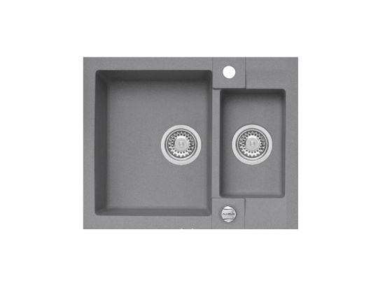 Мойка для кухни Alveus ROCK 80 GRANITAL 1+1/2 с сифоном 59,5х47,5х16 см схема 4