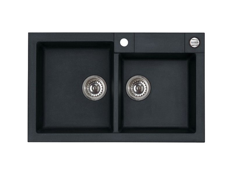 Мойка для кухни Alveus ROCK 90 GRANITAL с сифоном 78х48х18 см ФОТО
