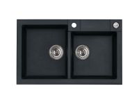 Мойка для кухни Alveus ROCK 90 GRANITAL с сифоном 78х48х18 см схема 2