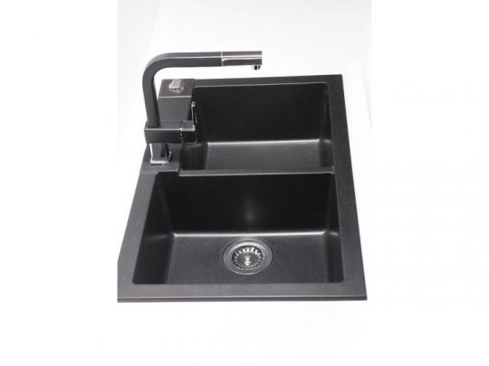 Мойка для кухни Alveus ROCK 90 GRANITAL с сифоном 78х48х18 см схема 3