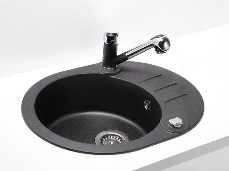 Мойка для кухни Alveus ROLL 40 GRANITAL с сифоном 59,5х47,5х16 см ФОТО