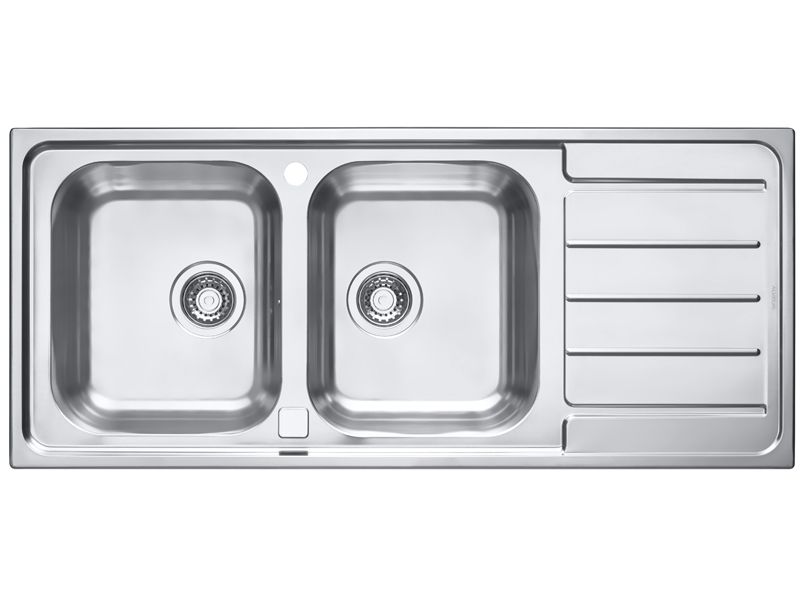 Изображение Мойка для кухни Alveus LINE MAXIM 100 SAT 90 с FS в комплекте с сифоном 116,5х50,5 см