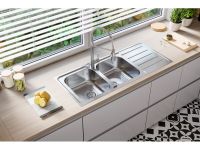 Мойка для кухни Alveus LINE MAXIM 100 SAT 90 с FS в комплекте с сифоном 116,5х50,5 см схема 4