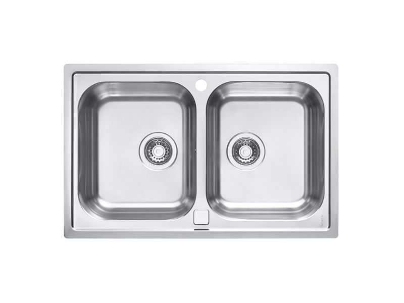 Изображение Мойка для кухни Alveus LINE MAXIM 90-SATс сифоном(FS коробка) 79,5х50,5 см