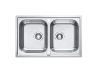 Мойка для кухни Alveus LINE MAXIM 90-SATс сифоном(FS коробка) 79,5х50,5 см схема 1