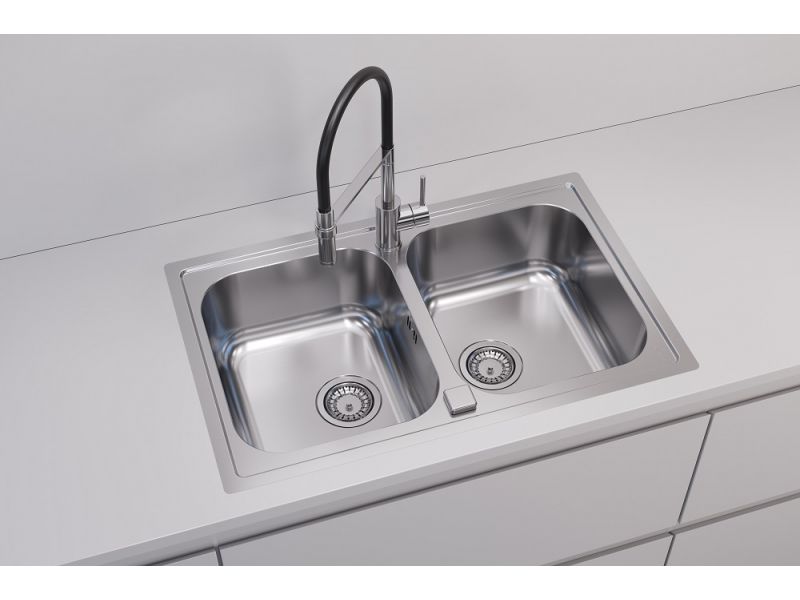 Мойка для кухни Alveus LINE MAXIM 90-SATс сифоном(FS коробка) 79,5х50,5 см ФОТО