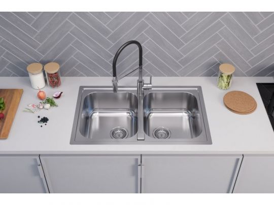Мойка для кухни Alveus LINE MAXIM 90-SATс сифоном(FS коробка) 79,5х50,5 см схема 5