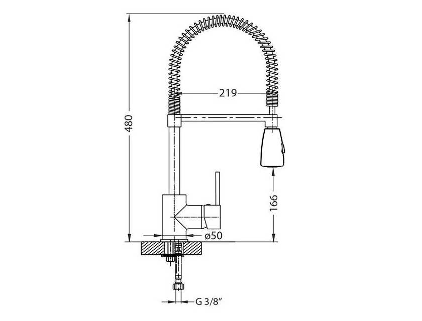 Смеситель для кухни Alveus BILLY-S CHR VA 1098727 ФОТО