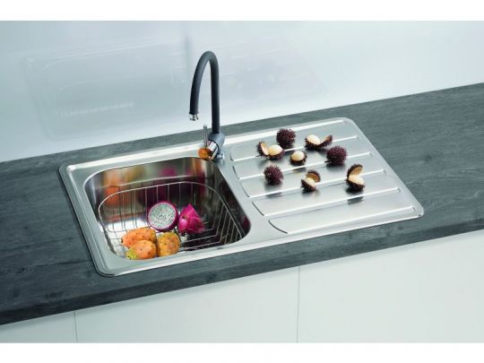 Мойка для кухни Alveus ZOOM 20 NAT-90 в комплекте с сифоном 79х50 см схема 5