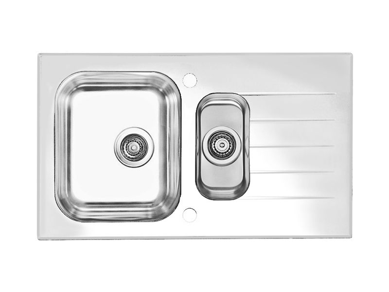 Мойка для кухни Alveus GLASSIX 20 1+1/2 с сифоном 86х50 см ФОТО