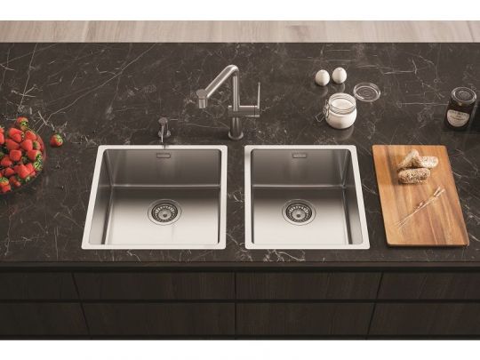 Мойка для кухни Alveus KOMBINO 30 SAT-90 в комплекте с сифоном 40х40х20 см схема 7