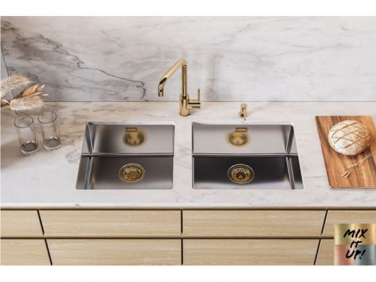 Мойка для кухни Alveus KOMBINO 40 SAT-90 в комплекте с сифоном 45х40х20 см схема 3