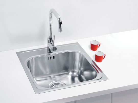 Мойка для кухни Alveus BASIC 140 SAT-90 в комплекте с сифоном 46,5х46,5 см схема 2