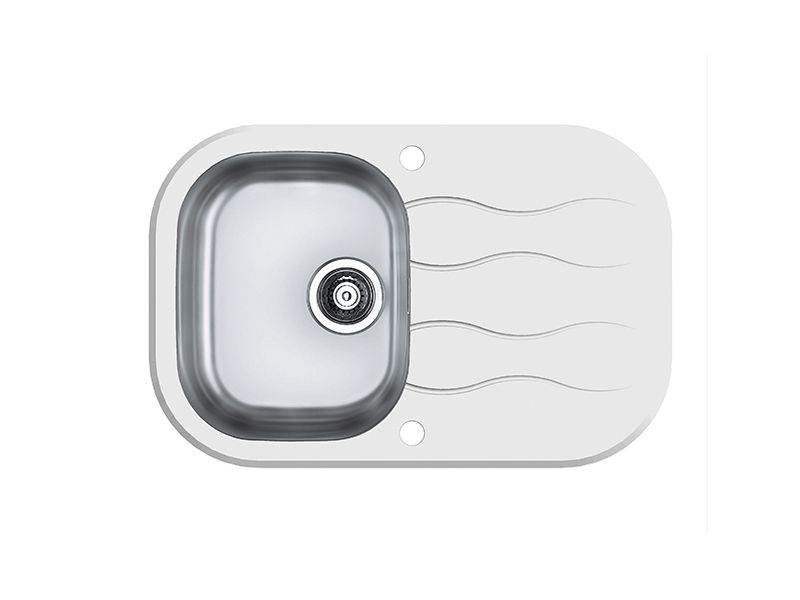 Мойка для кухни Alveus WAVE 20 в комплекте с сифоном 76х50 см