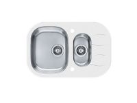 Мойка для кухни Alveus WAVE 30 1+1/2 в комплекте с сифоном 76х50 см схема 2