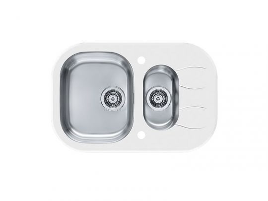 Мойка для кухни Alveus WAVE 30 1+1/2 в комплекте с сифоном 76х50 см схема 2