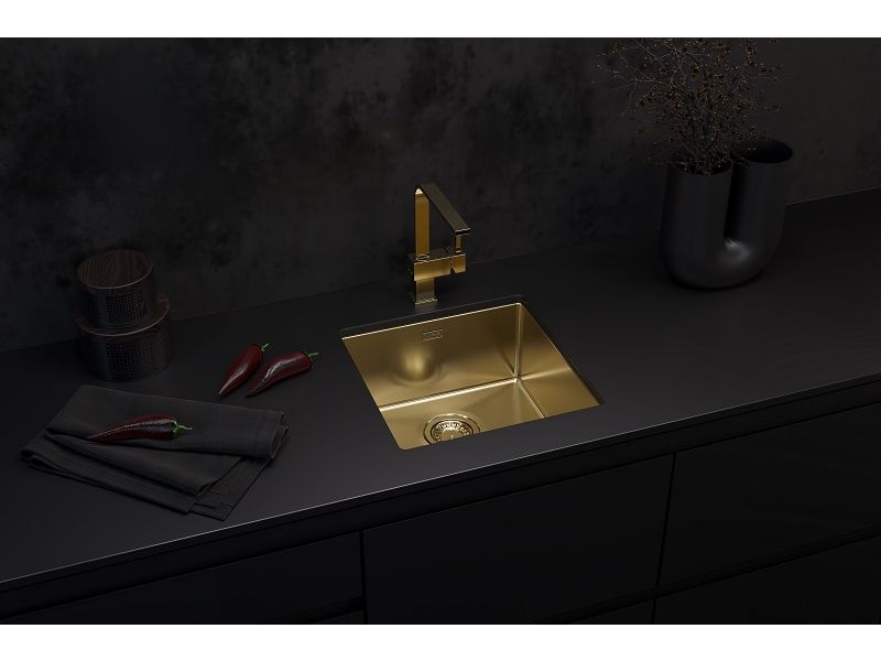 Мойка для кухни Alveus QUADRIX MONARCH 30 с выпуском без сифона 45х45х20 см ФОТО