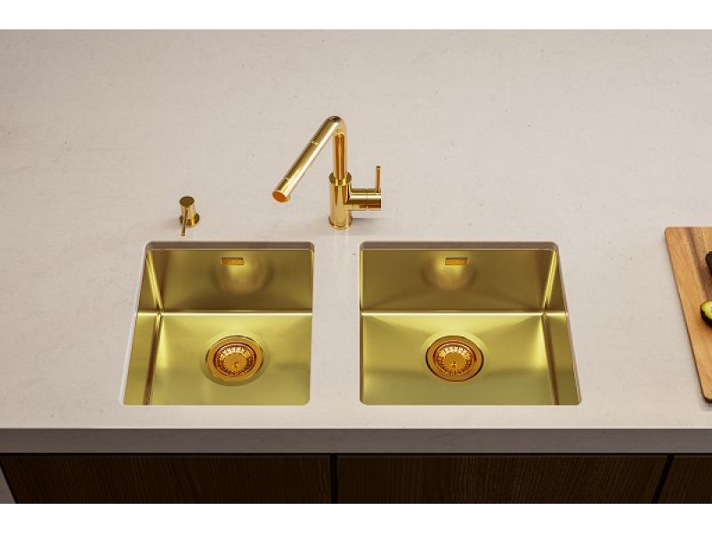 Мойка для кухни Alveus QUADRIX MONARCH 30 с выпуском без сифона 45х45х20 см ФОТО