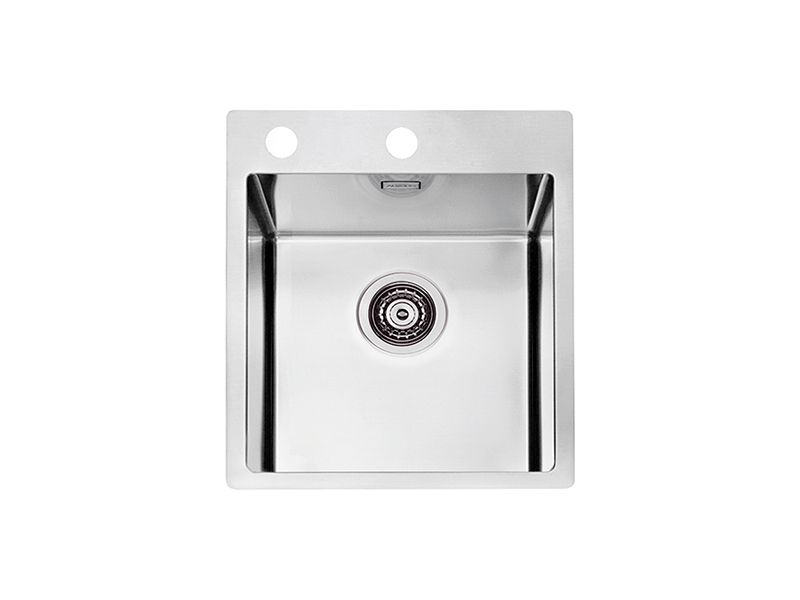 Изображение Мойка для кухни Alveus PURE 10 KMB-90 в комплекте с сифоном 40,5х52,5 см