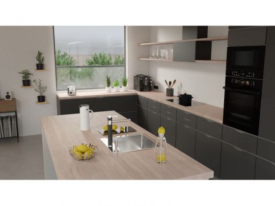 Мойка для кухни Alveus PURE 30 KMB-90 в комплекте с сифоном 51,5х52,5 см схема 3