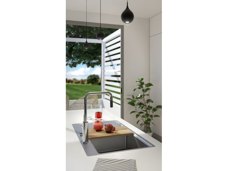 Мойка для кухни Alveus PURE 50R KMB-90 правая в комплекте с сифоном 86х52,5 см ФОТО