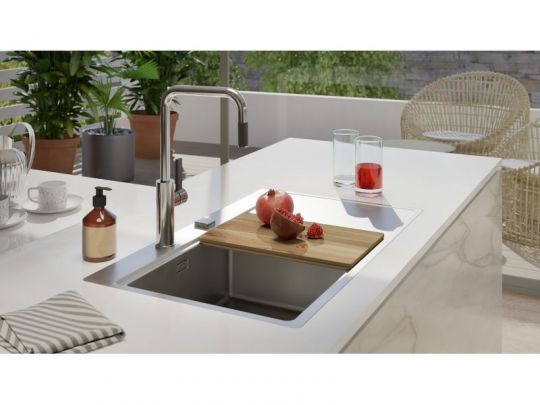 Мойка для кухни Alveus PURE 50R KMB-90 правая в комплекте с сифоном 86х52,5 см схема 5