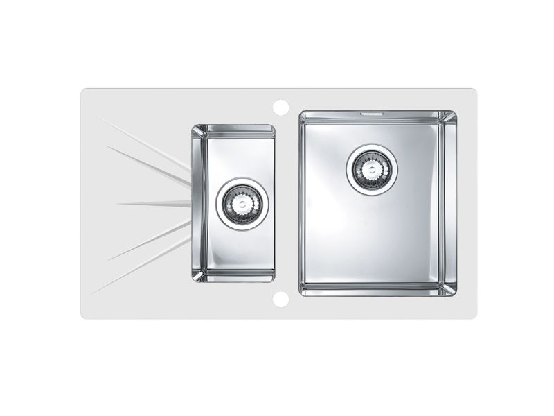 Мойка для кухни Alveus KARAT 20 1+1/2 правая в комплекте с сифоном 86х50 см ФОТО