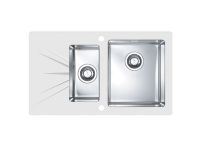Мойка для кухни Alveus KARAT 20 1+1/2 правая в комплекте с сифоном 86х50 см схема 2