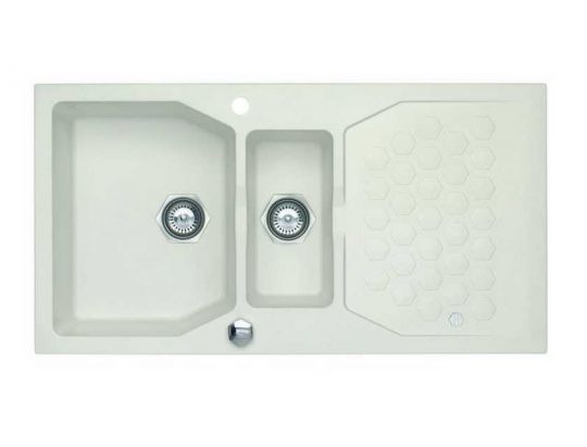 Мойка для кухни Alveus SENSUAL 70 GRANITAL+ 1+1/2 с сифоном 98х52 см схема 2