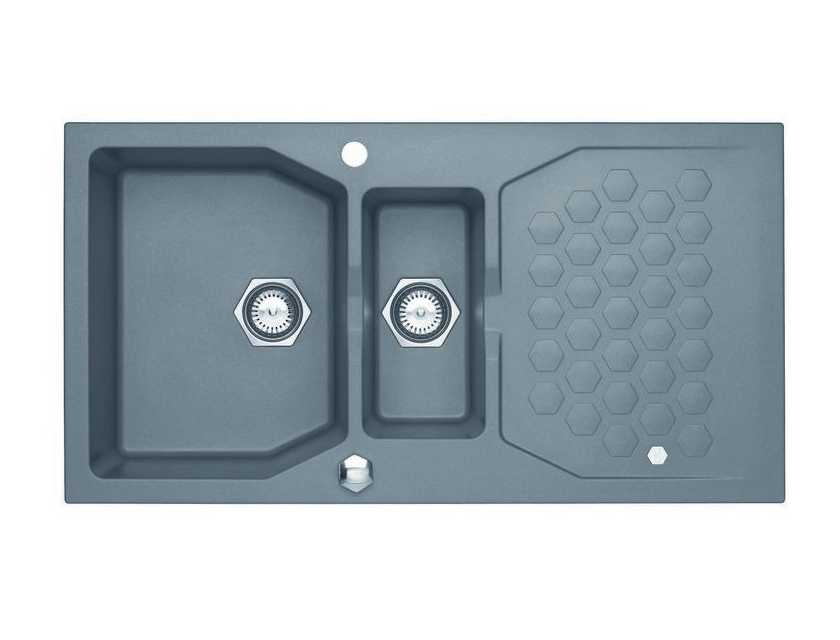 Мойка для кухни Alveus SENSUAL 70 GRANITAL+ 1+1/2 с сифоном 98х52 см ФОТО