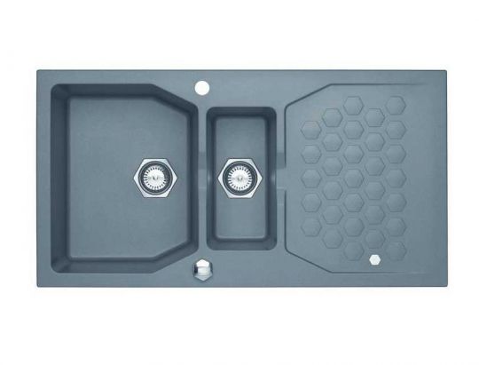 Мойка для кухни Alveus SENSUAL 70 GRANITAL+ 1+1/2 с сифоном 98х52 см схема 4