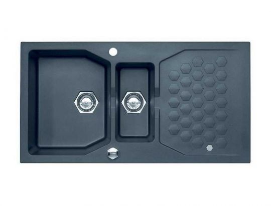 Мойка для кухни Alveus SENSUAL 70 GRANITAL+ 1+1/2 с сифоном 98х52 см схема 5