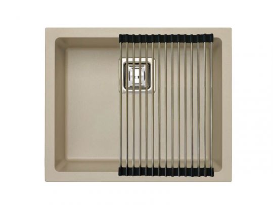 Мойка для кухни Alveus QUADRIX 50 GRANITAL+ с сифоном 56х46х20 см схема 2