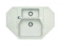 Мойка для кухни Alveus SENSUAL 60 GRANITAL+ 1+1/2 с сифоном 90х61х20 см схема 2