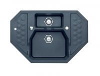 Мойка для кухни Alveus SENSUAL 60 GRANITAL+ 1+1/2 с сифоном 90х61х20 см схема 5