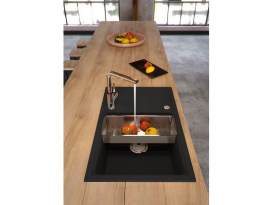 Мойка для кухни Alveus INTERMEZZO 130 GRANITAL в комлекте с сифоном 78х48х20 см схема 9