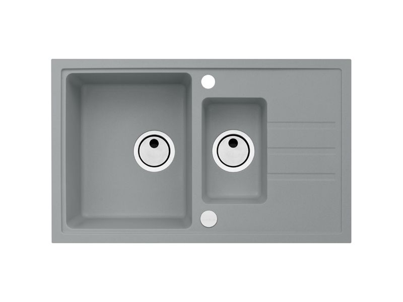Мойка для кухни Alveus INTERMEZZO 70 GRANITAL 1+1/2 в комлекте с сифоном 78х48х20 см ФОТО