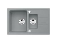 Мойка для кухни Alveus INTERMEZZO 70 GRANITAL 1+1/2 в комлекте с сифоном 78х48х20 см схема 5