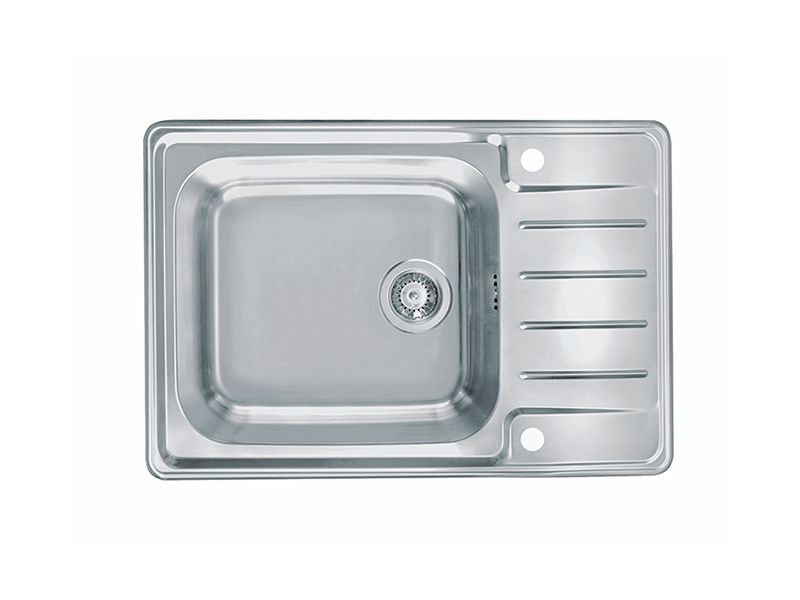 Изображение Мойка для кухни Alveus PRAKTIK 120 SAT-90 в комплекте с сифоном 79х50 см